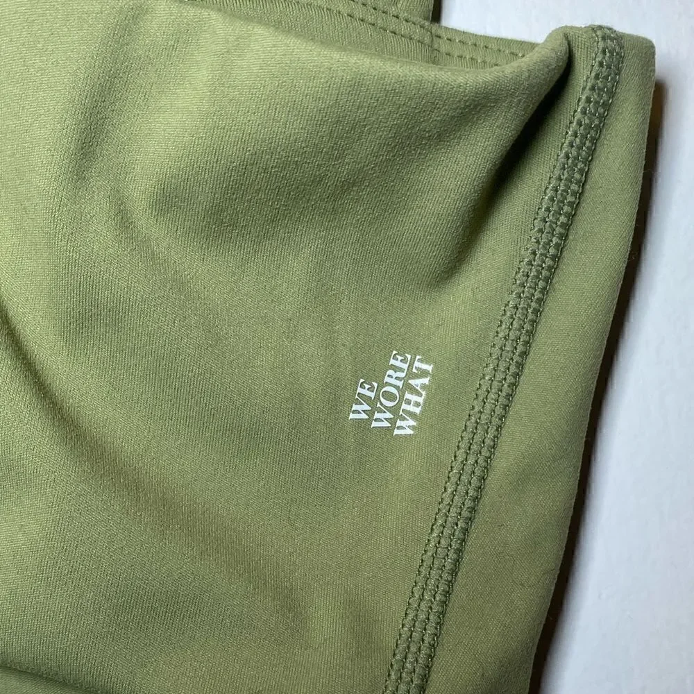 NWT WEWOREWHAT Bandeau Bra Top Sage Green Women’s Size Large